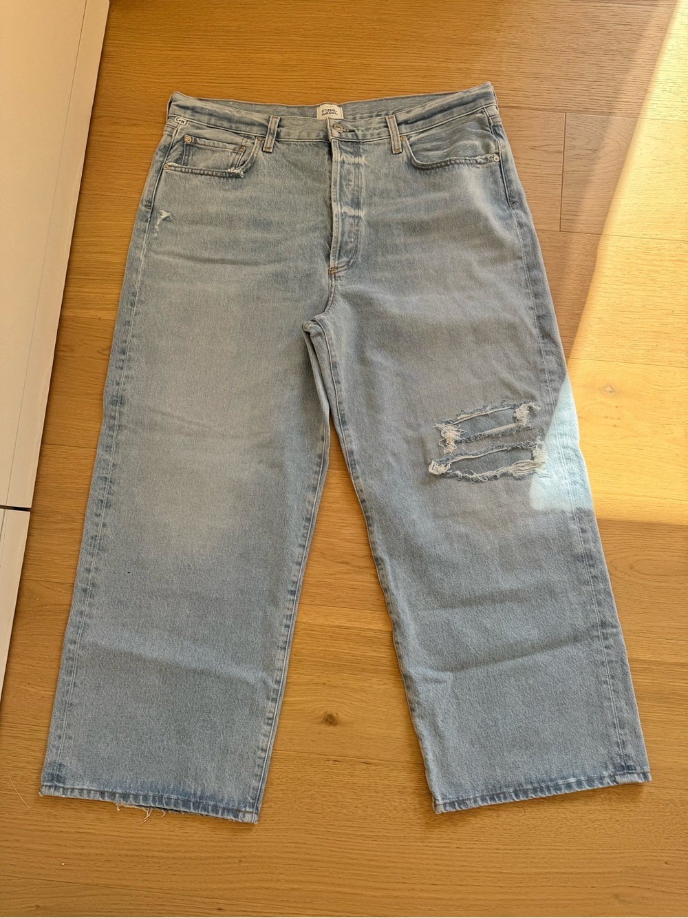Light Blue Distressed Jeans